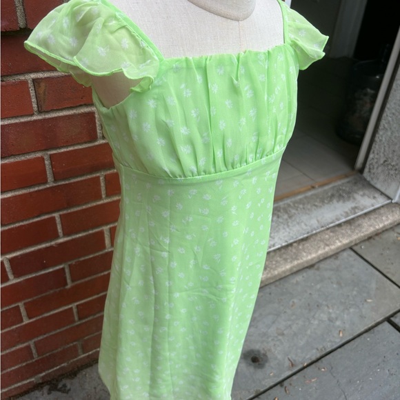 Art Class girls gorgeous green dress with white flowers size M (8) - Picture 4 of 10